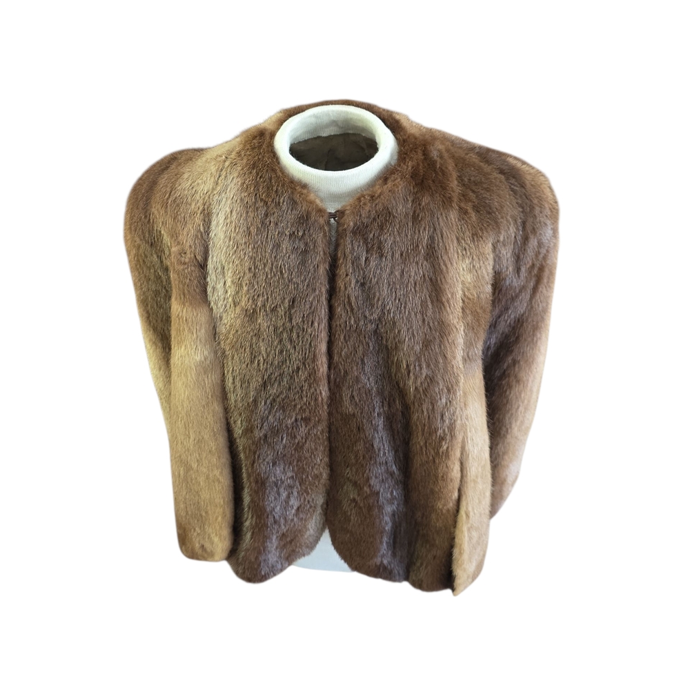 Elegant Brown Fur Cape